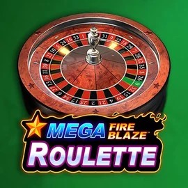 Mega Fire Blaze Roulette online game logo by Playtech on lotto-casinoo.com