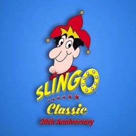 Slingo Classic 20th Anniversary logo – Casino Games by Slingo at Lotto Casino